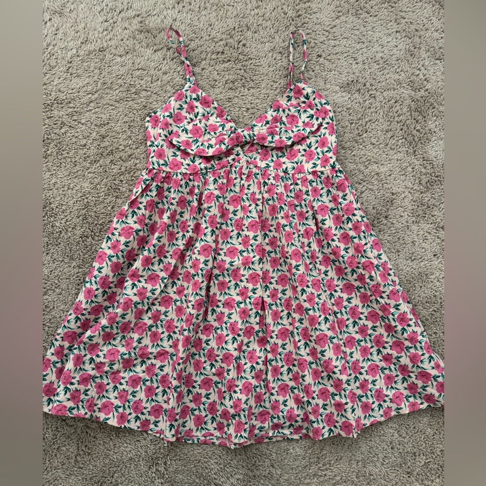 Brand new tie front spaghetti strap dress